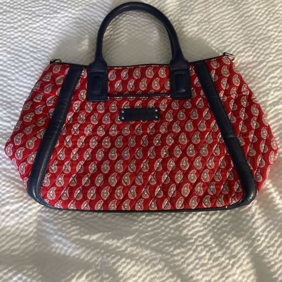Vera Bradley Handbags - Vera Bradley Red and Black Paisley Women's Purse